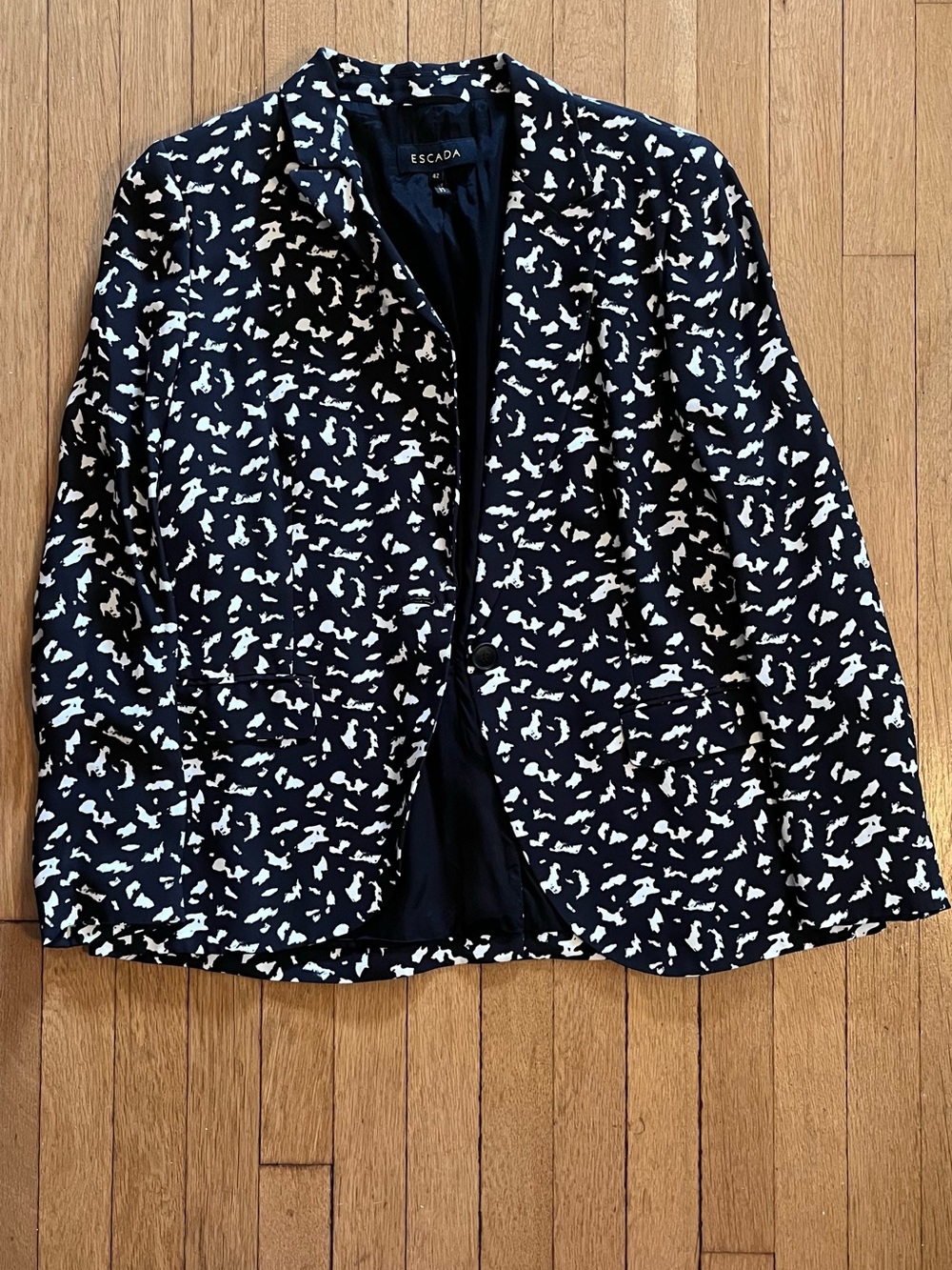 Escada Black and White Women's Blazer— Size 42
